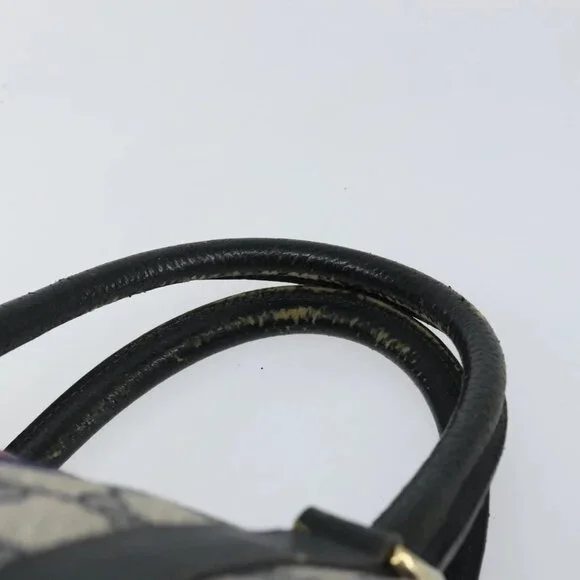 GUCCI GG Supreme Sherry Line Boston Bag PVC Navy Gold Red Auth 150128 - Picture 11 of 16